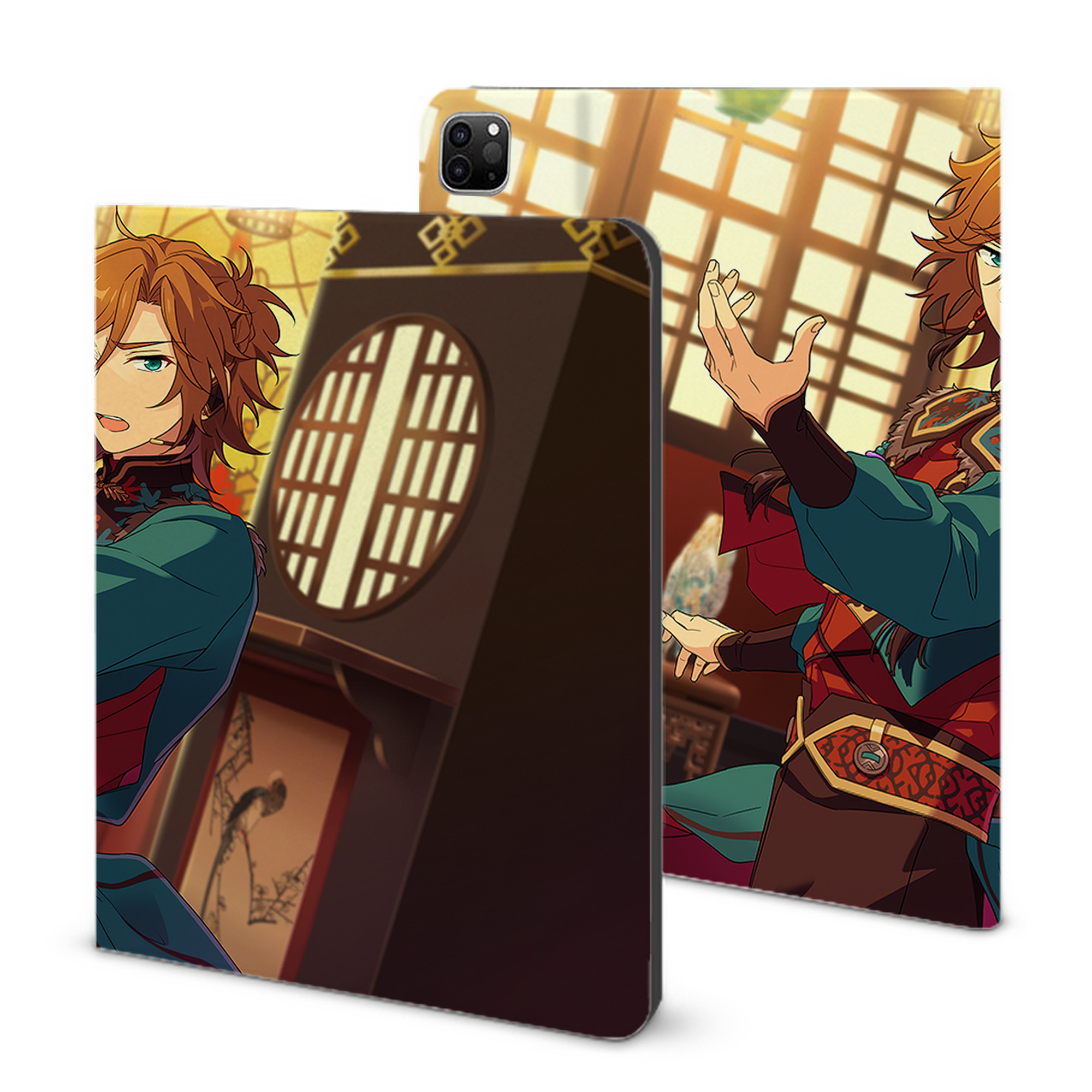 （画像用） あんさんぶるスターズ! Ensemble Stars IPad ケース ブック型 PUレザー TPU 耐衝撃 軽量 薄型 ペン収納なし 全面保護 IPad 各モデル対応
